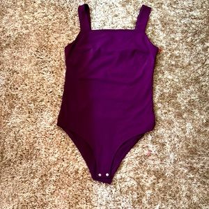 Medium plum body suite